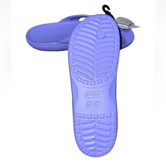 Crocs Classic Flip Flops Toe Thong Comfort Sandals Adult Men's Slip-On sz 14 - Picture 3 of 3
